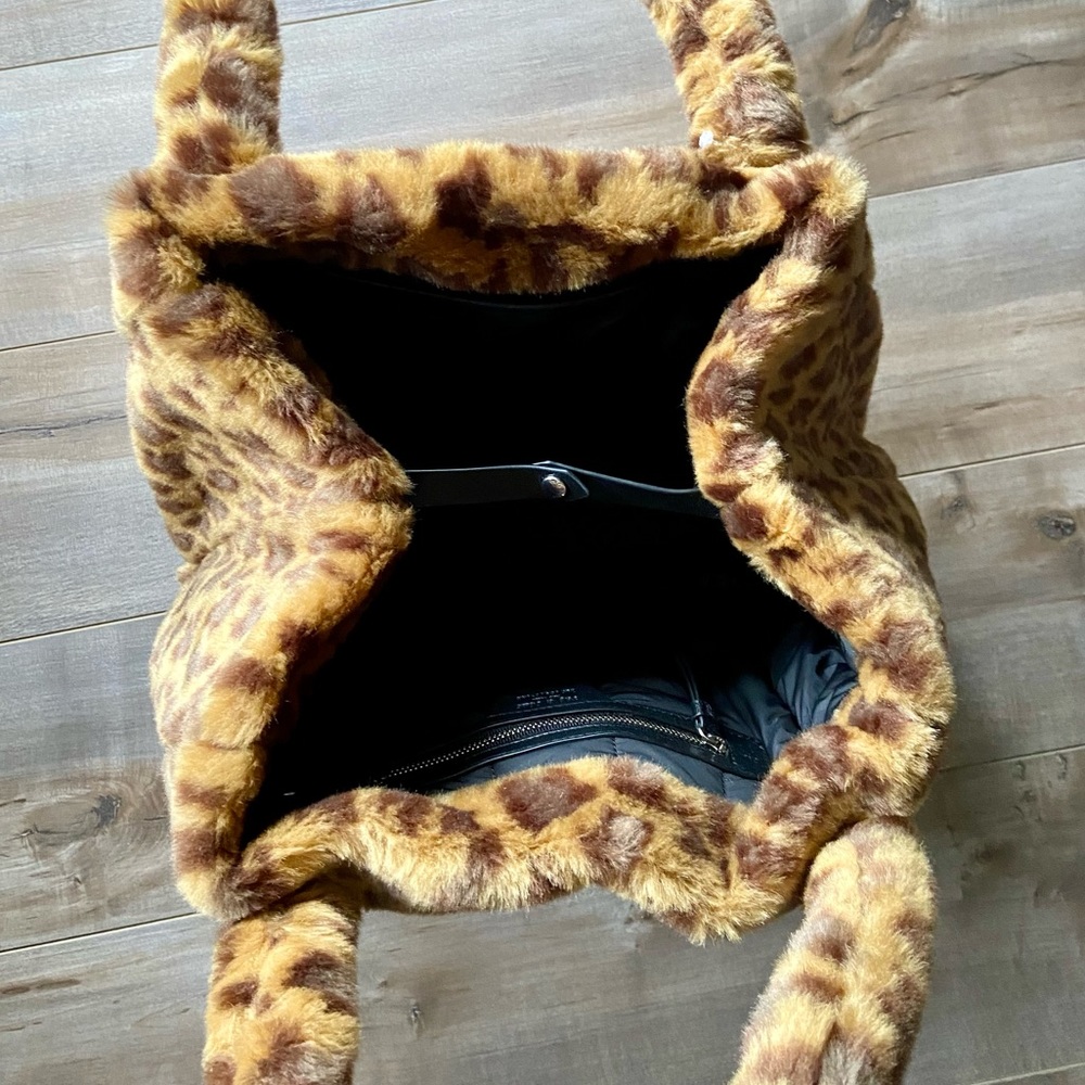 RAG & BONE Small Cloud Leopard Print Faux Fur Tote - Picture 15 of 16